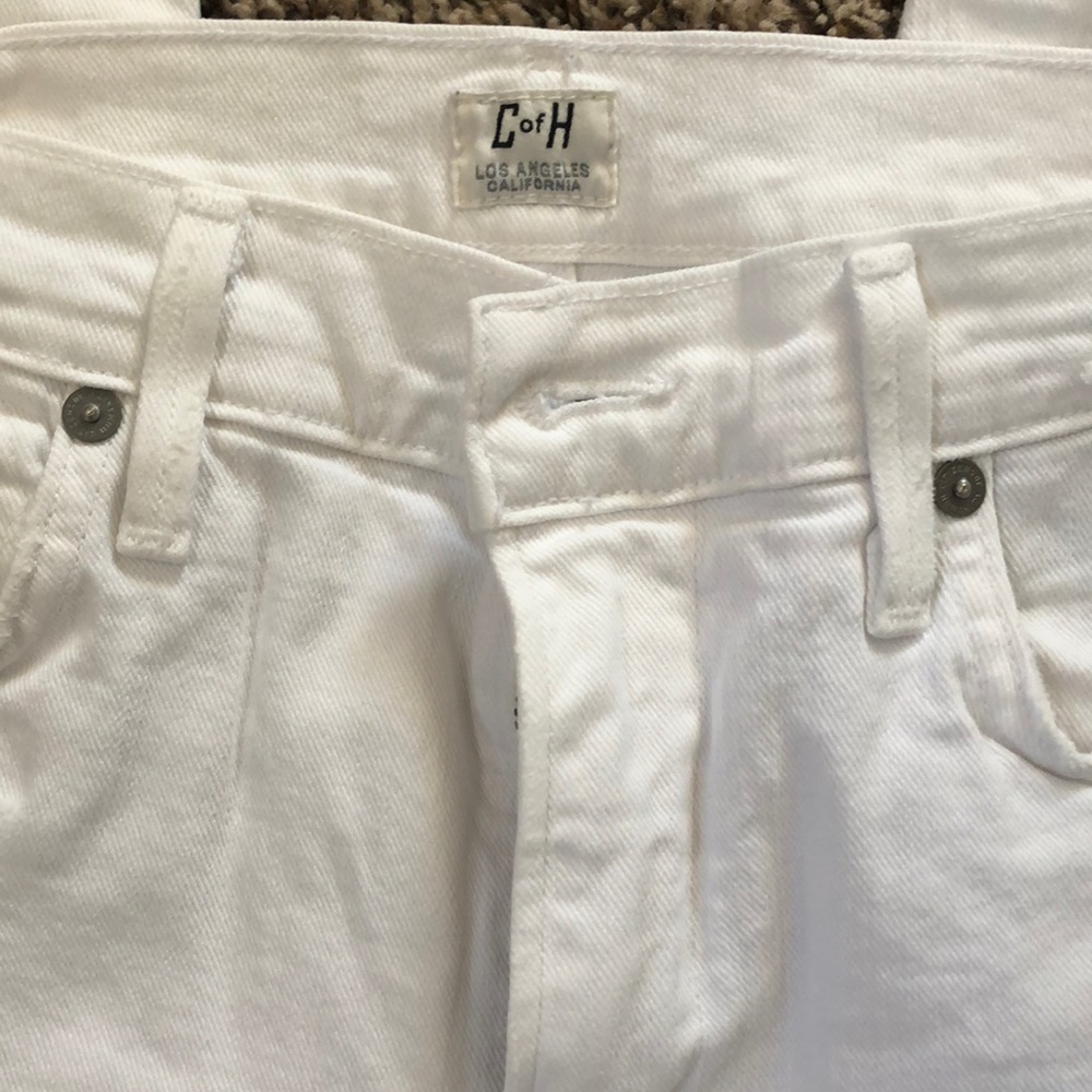 White Distressed Citizens of Humanity Jeans